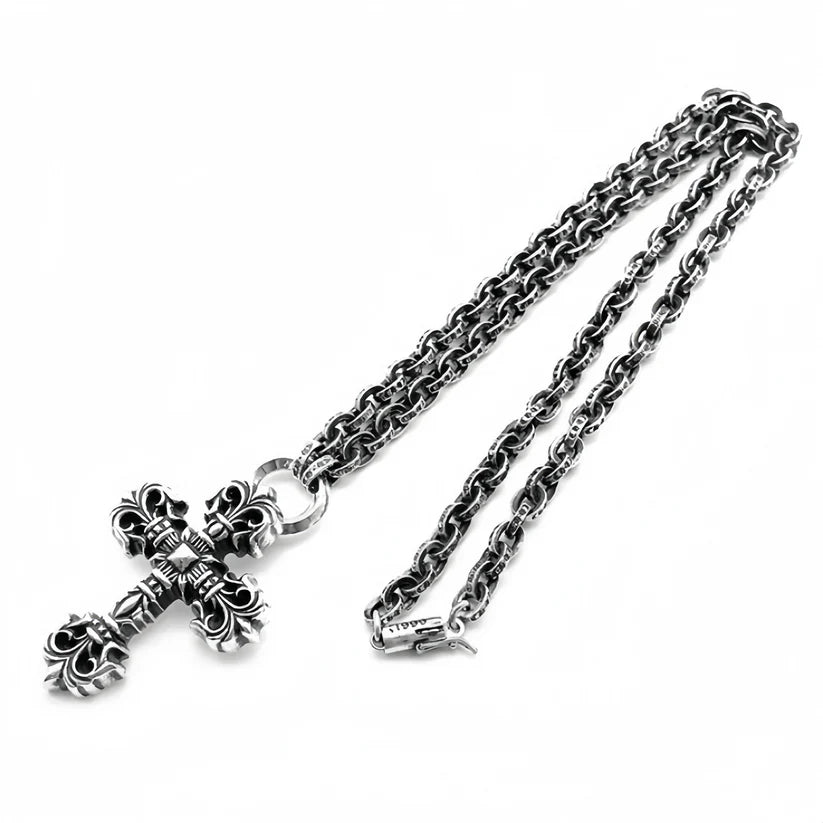 Chrome Hearts Paperchain Necklace With Dagger Pendant