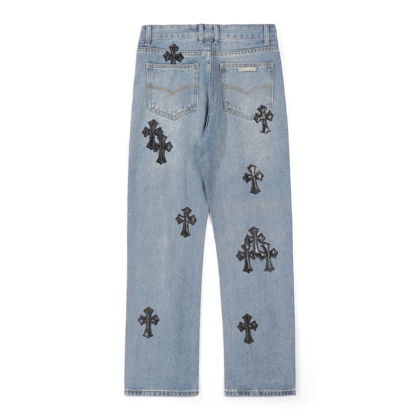Chrome Hearts American street art cross with straight shaft Pants W1