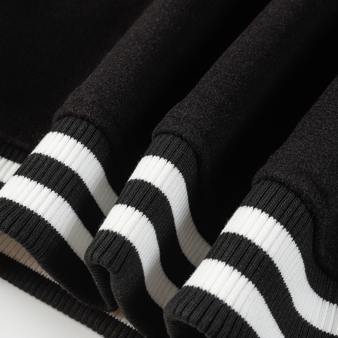 AMIRI Logo-Appliquรฉd Leather Bomber Jacket