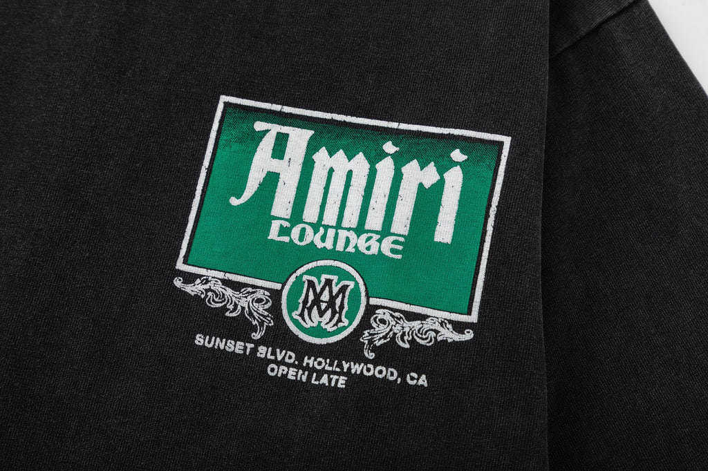AMIRI Lounge Crystal Embellished Cotton Graphic T-Shirt