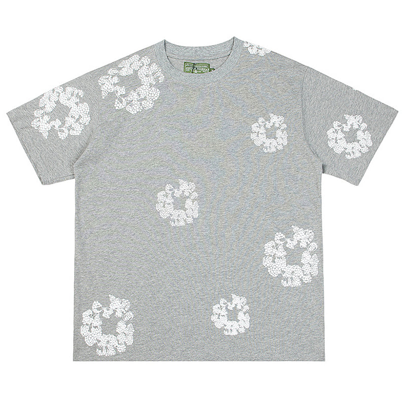 Denim Tears Crystal Patch Cotton logo Design T-Shirts